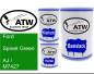 Preview: Ford, Spinet Green, AJ / M7427: 500ml Lackdose + 500ml Klarlack + 250ml Härter - Set, von ATW Autoteile West.